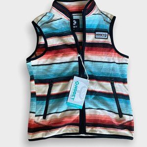 HOOey Youth Girls XL Ombre Vest Serape Fleece with Black Accents